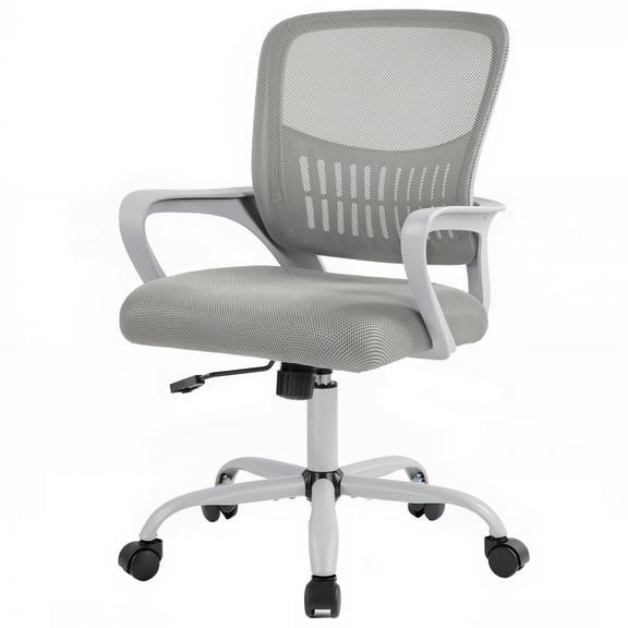 CONCETTA Office Chair, Ergonomic Mesh Back Computer Desk Chair with Lumbar Support, Adjustable Swivel Executive Office Task Chair for Home and Work, Gray