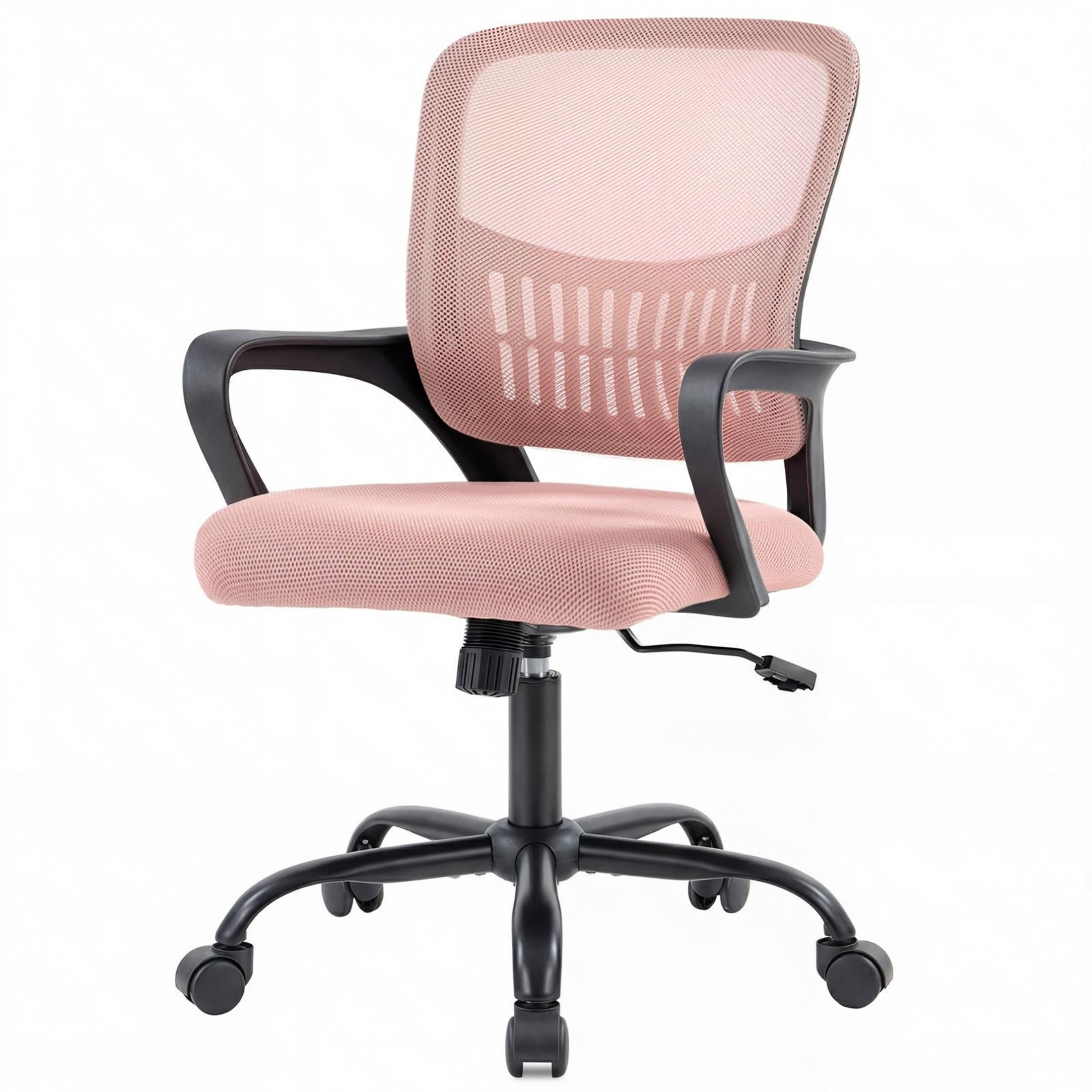 CONCETTA Office Chair, Ergonomic Mesh Back Computer Desk Chair with Lumbar Support, Adjustable Swivel Executive Office Task Chair for Home and Work, Pink