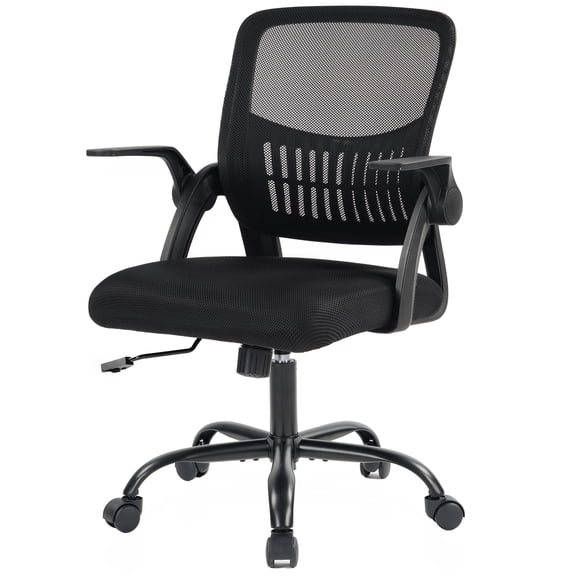 CONCETTA Office Chair, Ergonomic Mesh Computer Desk Chair with Adjustable Lumbar Support, Swivel Executive Task Chair for Home Office, Black