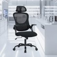 thumbnail image 1 of CONCETTA Ergonomic Office Chair, High Back Mesh Computer Swivel Chair with Adjustable Headrest, Deep Black, 1 of 10