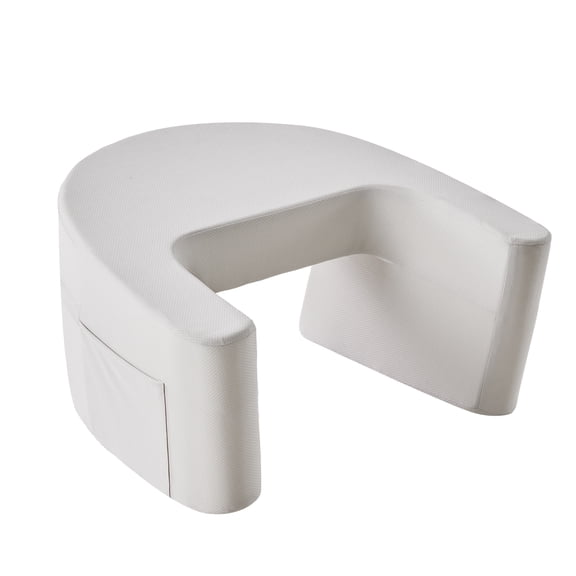 CONCETTA Ergonomic Reading & Gaming Pillow for Adults, Extra Large Memory Foam Lap Desk – Grey