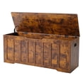 thumbnail image 1 of CONCETTA Extra Large Wooden Storage Bench & Chest with Safety Hinges, Shoe Bench and Entryway Storage, Rust, 1 of 8