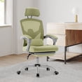 thumbnail image 1 of CONCETTA Ergonomic High Back Mesh Office Chair with Headrest, Footrest, Armrests for Adults, Green, 1 of 8