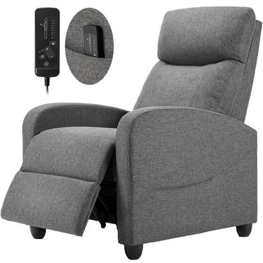 CONCETTA Massage Recliner Sofa Chair, 160° Reclining, Vibration Massage, 275lb Capacity, Grey