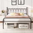 thumbnail image 1 of CONCETTA Metal Platform Bed Frame with Rounded Base & Protective Footpads, Underbed Storage, No Box Spring Needed for Bedroom, Full Size, 1 of 8