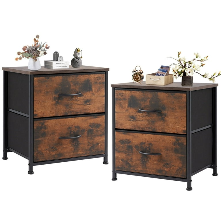 brown dresser and nightstand set Furniture of America Aveline Modern 3-Piece Rustic Oak 2 Bedroom The dresser provides ample storage for clothing and accessories Ashley Porter Rustic Brown California