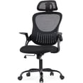 thumbnail image 1 of CONCETTA Office Desk Chair, Ergonomic High Back Mesh Chair with Headrest and Flip-up Armrest, Black, 1 of 9