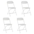 thumbnail image 1 of CONCETTA Plastic Folding Chair Set of 4, 330LB Load Capacity Lightweight for Indoor/Outdoor, White, 1 of 8