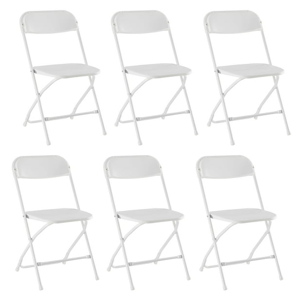 CONCETTA Plastic Folding Chair Set of 6,…