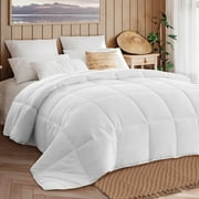 CONCETTA Queen Size Bedding Duvet Insert,Comforters Duvets All-Season Duvet Down Alternative Quilted Comforter with Secure Corner Tabs, White