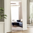 thumbnail image 1 of CONCETTA Rectangle Full Length Mirror 59"x16" Standing Mirror Floor Mirrors, Gold, 1 of 6