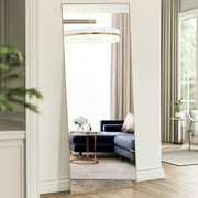 CONCETTA Rectangle Full Length Mirror 59"x16" Standing Mirror Floor Mirrors, Gold