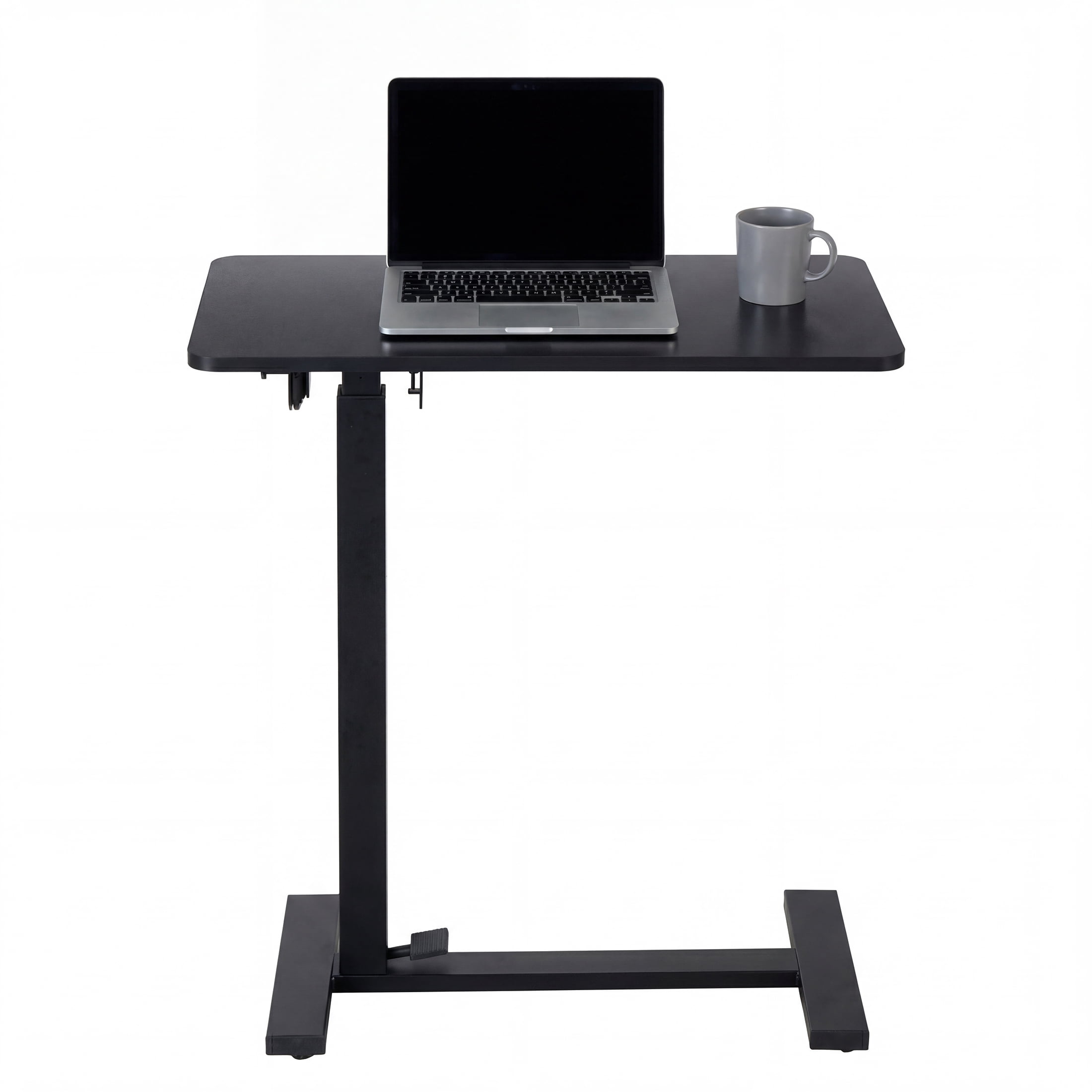 Computer Inversion Desk CONCETTA Overbed Table with Wheels Mobile Standing Desk, Adjustable ...