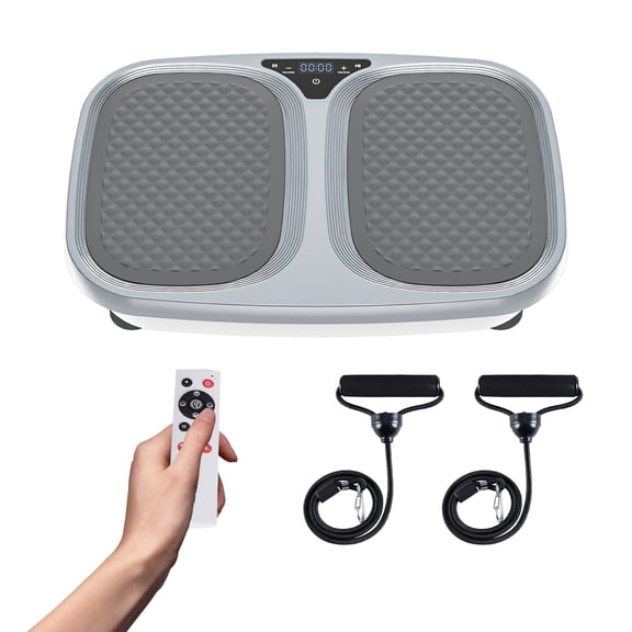 CONCETTA Vibration Plate Fitness Equipment Full-Body Workout Power Vibration Platform Vibration Training Board Weight Loss and Body Shaping Fitness for Home Gym,Gray