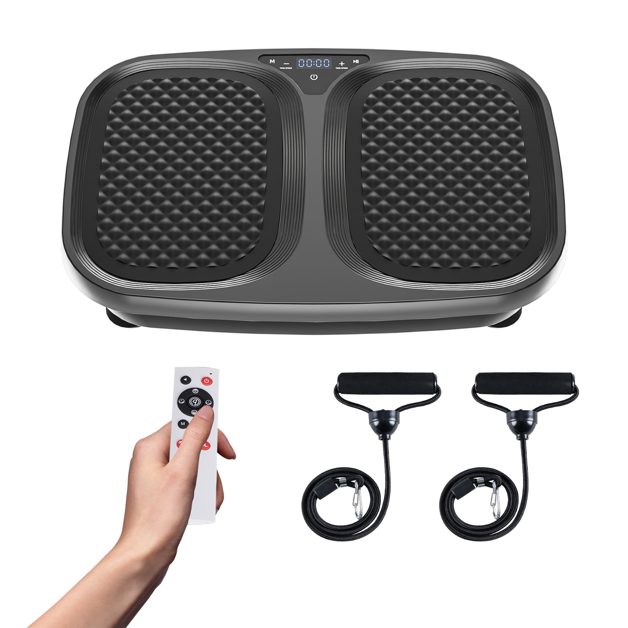 CONCETTA Vibration Plate Fitness Equipment Full-Body Workout Power Vibration Platform Vibration Training Board Weight Loss and Body Shaping Fitness for Home Gym，Black
