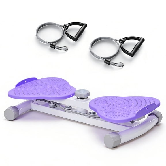 CONCETTA Waist Twister Machine Exercise, 300 lbs Weight Capacity for Waist and Abdominal, Weight Loss, Body Sculpting.Massage Base Plate and Non-Slip Surface, Noiseless, Purple