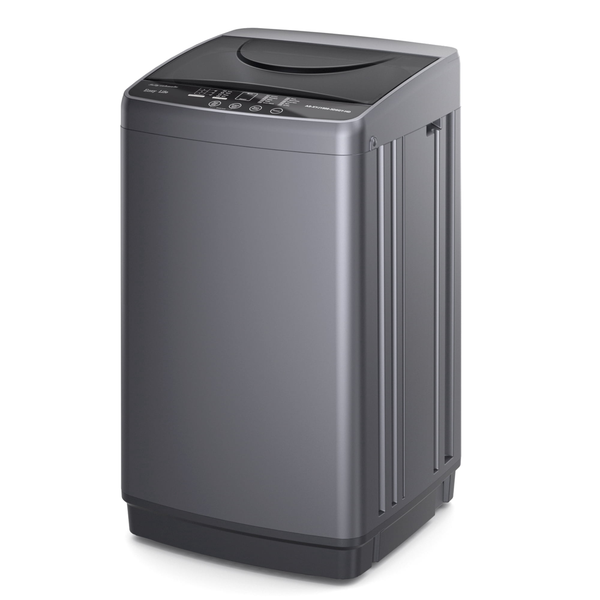 CONCETTA Washing Machine, 10 Cycle Program with Air Dry, 1.06 cu.ft Compact Washer, Stainless Steel Tub, 16.93 x 17.05 x 29.14 in for Apartments Dorms RVs, Gray