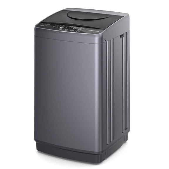 CONCETTA Washing Machine, 10 Cycle Program with Air Dry, 1.06 cu.ft Compact Washer, Stainless Steel Tub, 16.93 x 17.05 x 29.14 in for Apartments Dorms RVs, Gray
