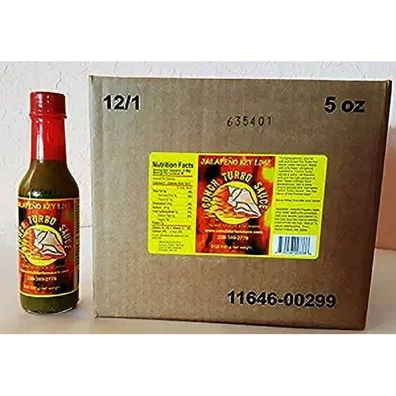 CONCH TURBO SAUCE JALAPENO KEY LIME CASE OF 5 OZ (QTY 12)