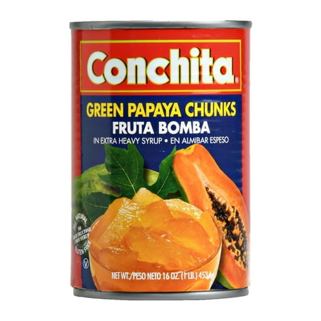 Conchita Green Papaya Chunks, 16 oz, Pack of 24