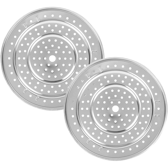 CONCORD 11" Stainless Steel Canning Rack. Fits Presto, All American Pressure Cooker, No Rust, Extra Stability. BULK PACKS (02)