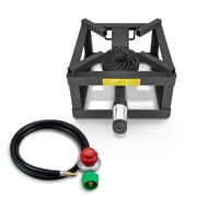 CONCORD 12" THE BLOCK BURNER Single Propane Outdoor Burner. 100,000 BTU Great for Home Brewing, Camping, Tailgating, and More!