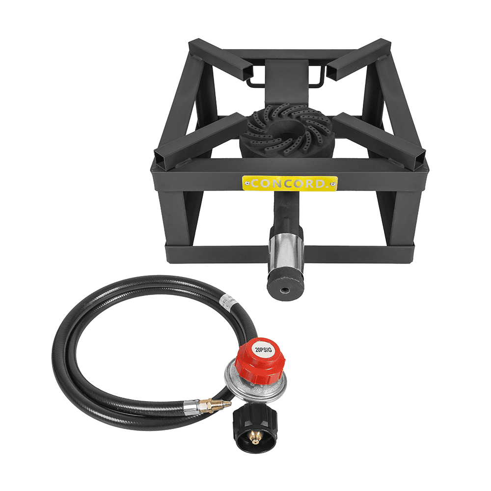 Concord 12" Black Cast Iron Single Propane Outdoor Burner