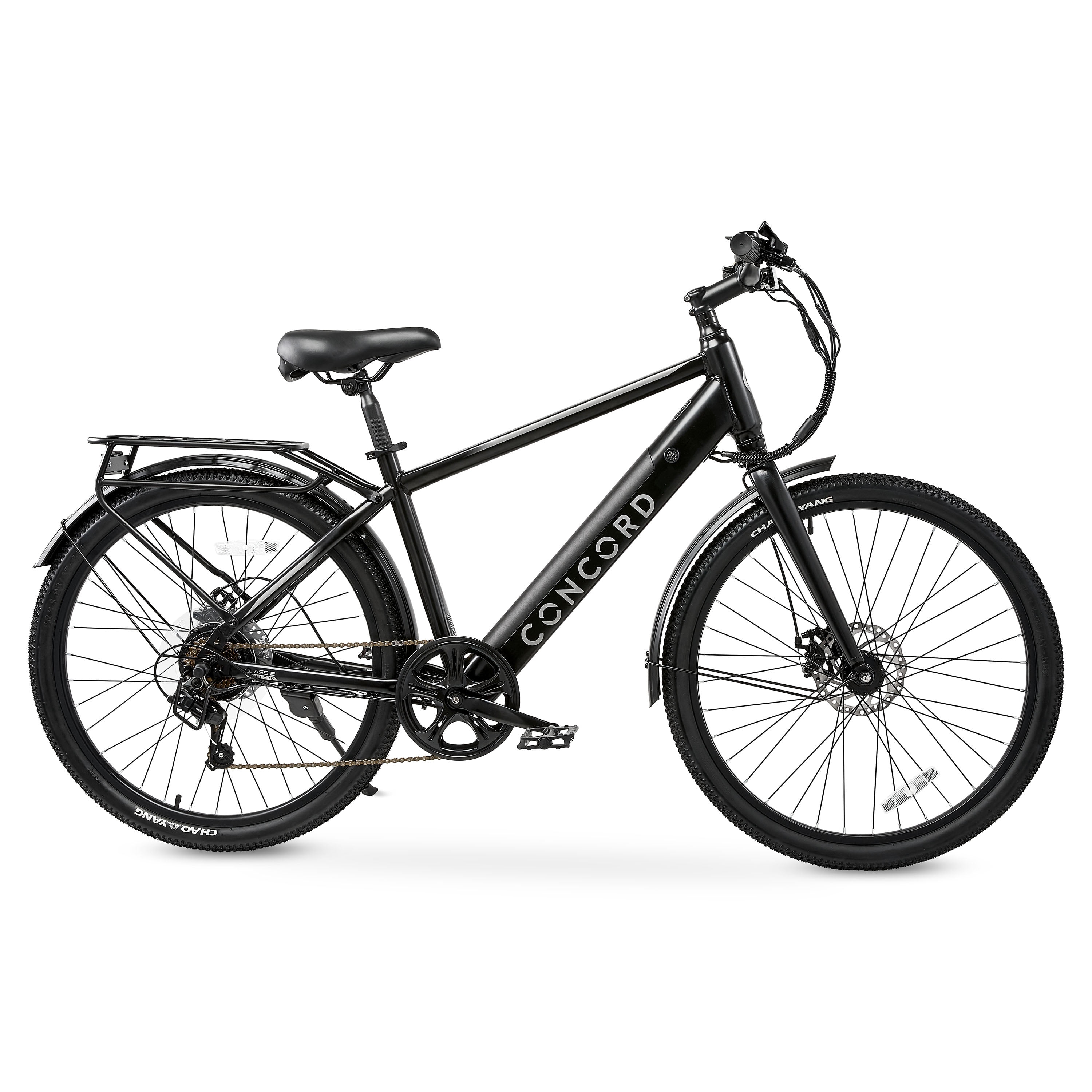 Concord Commutr 26'' Electric Bike, 350W Motor, Class 2, Black, Fits Riders 5'2"-5'10
