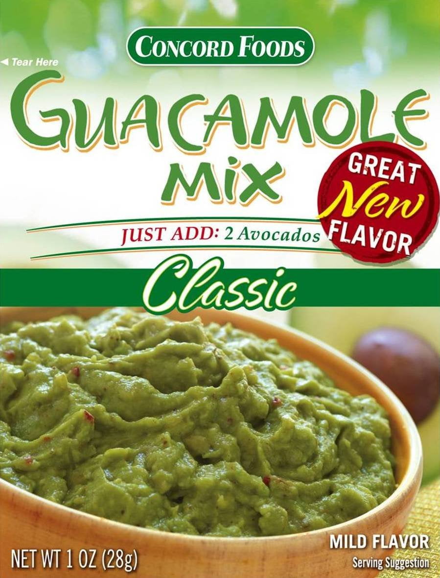 Concord Foods Classic Guacamole Mix (Pack of 32)