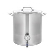 CONCORD Stainless Steel Home Brew Kettle Stock Pot Weldless Fittings 120 QT/ 30 Gal