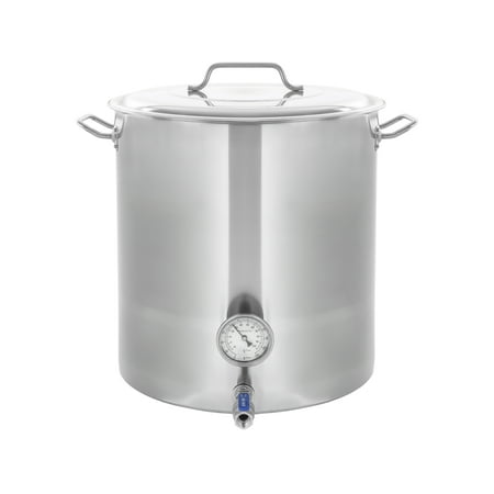 CONCORD Stainless Steel Home Brew Kettle Stock Pot (Weldless Fittings) (80 QT/ 20 Gal)