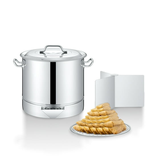 CONCORD Stainless Steel Tamales Steamer Pot (30 QT) (Mi Abuela Series)