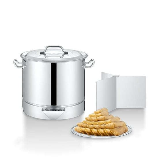 CONCORD Stainless Steel Tamales Steamer Pot (20 QT) (Mi Abuela Series)