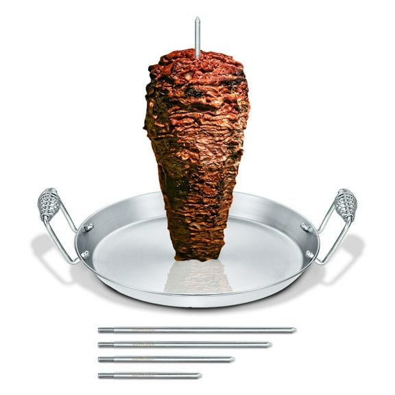 CONCORD Stainless Steel Vertical Al Pastor Skewer with Plate