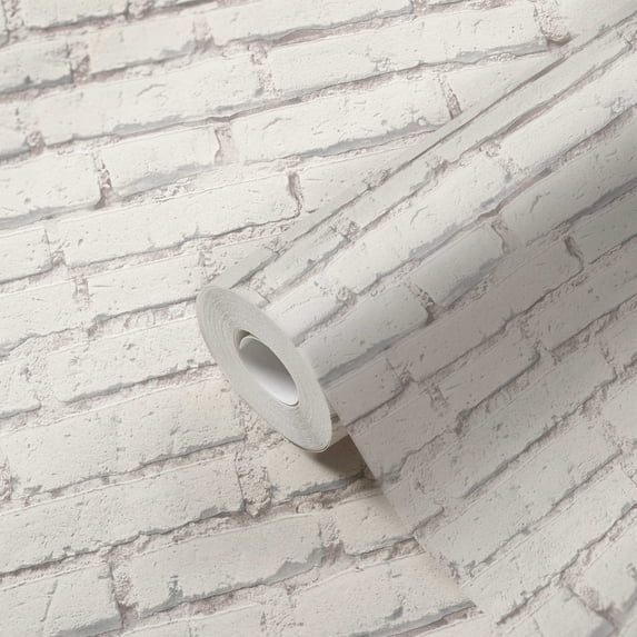 CONCORD WALLCOVERINGS ™ Sample of Realistic Industrial Brick Vinyl Wallpaper, Non-Self-Adhesive, Washable & Fade-Resistant- 7in x 10in - For Display Purpose Only (Not a Full Roll)