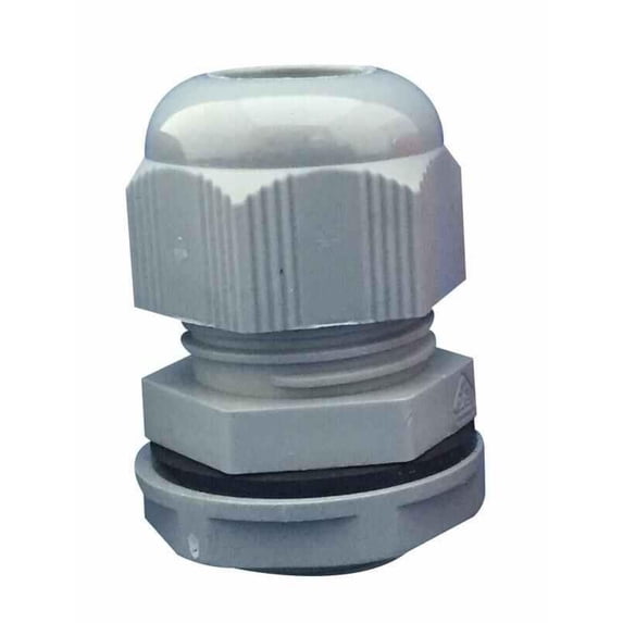 CONCORDIA TECHNOLOGIES - Nylon 6 Cable Glands M16 22mm Grey 10 Pack