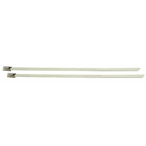 CONCORDIA Uncoated Stainless Steel Roller Ball Cable Ties 360mm x 7.9mm, 50 Pack