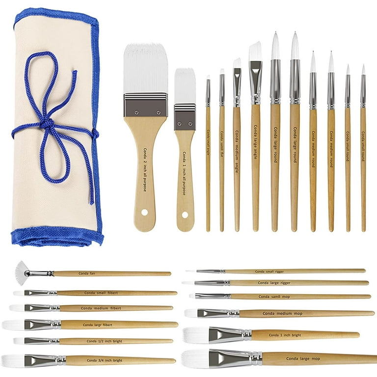 Professional Acrylic Paint Set with Brushes