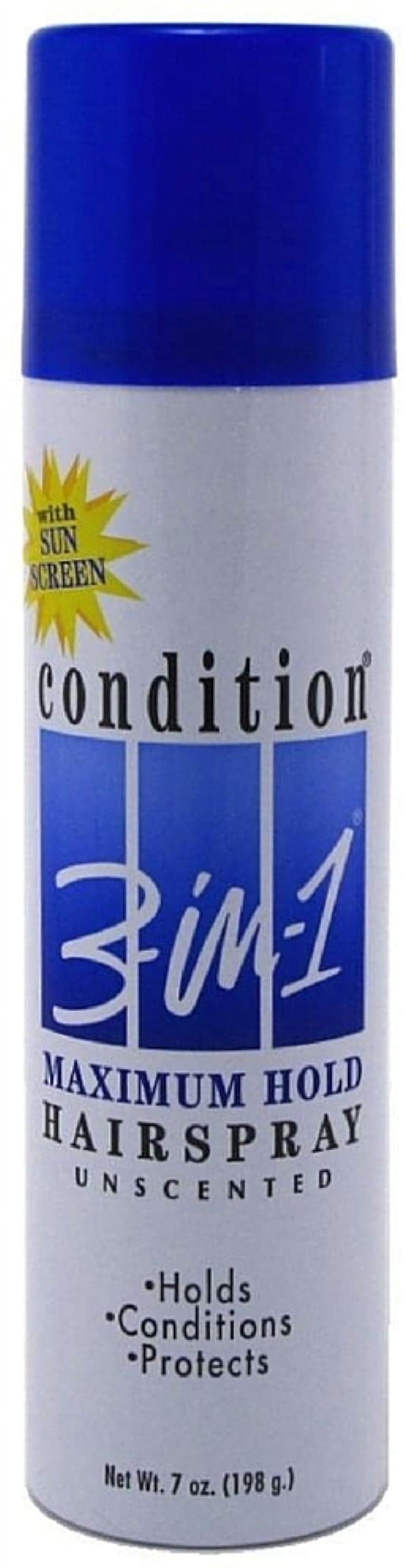 CONDITION 3-In-1 Hairspray Aerosol Maximum Hold 7 oz (Pack of 3)