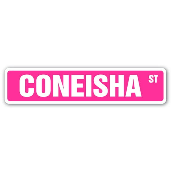 CONEISHA Street Sign Childrens Name Room Sign | Indoor/Outdoor | Â 36" Wide