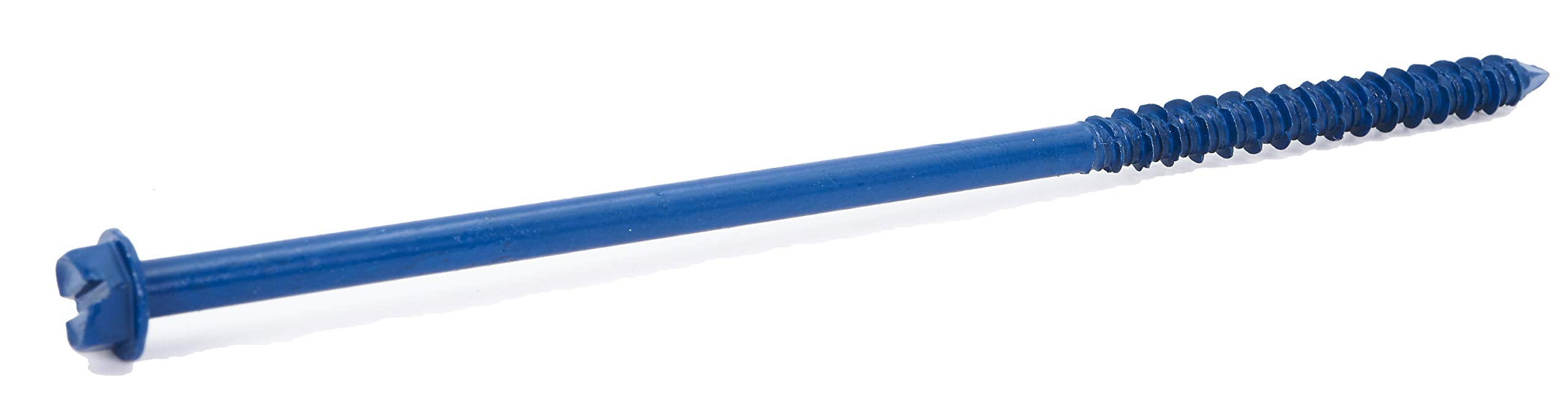CONFAST 1/4" x 6" Hex Head Concrete Screw Anchor with Drill Bit for Anchoring to Masonry, Block or Brick (100 per Box)