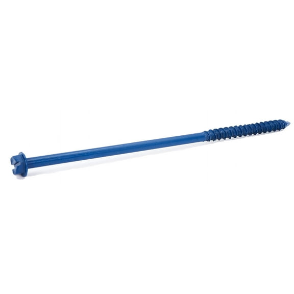 CONFAST 1/4" x 6" Hex Head Concrete Screw Anchor with Drill Bit for Anchoring to Masonry, Block or Brick (100 per Box)