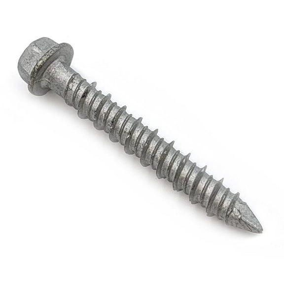 CONFAST 3/16" x 1-1/4" Concrete Screws 410 Stainless Steel Hex with Concrete Drill Bit for Anchoring to Masonry, Block or Brick (50 per Box)