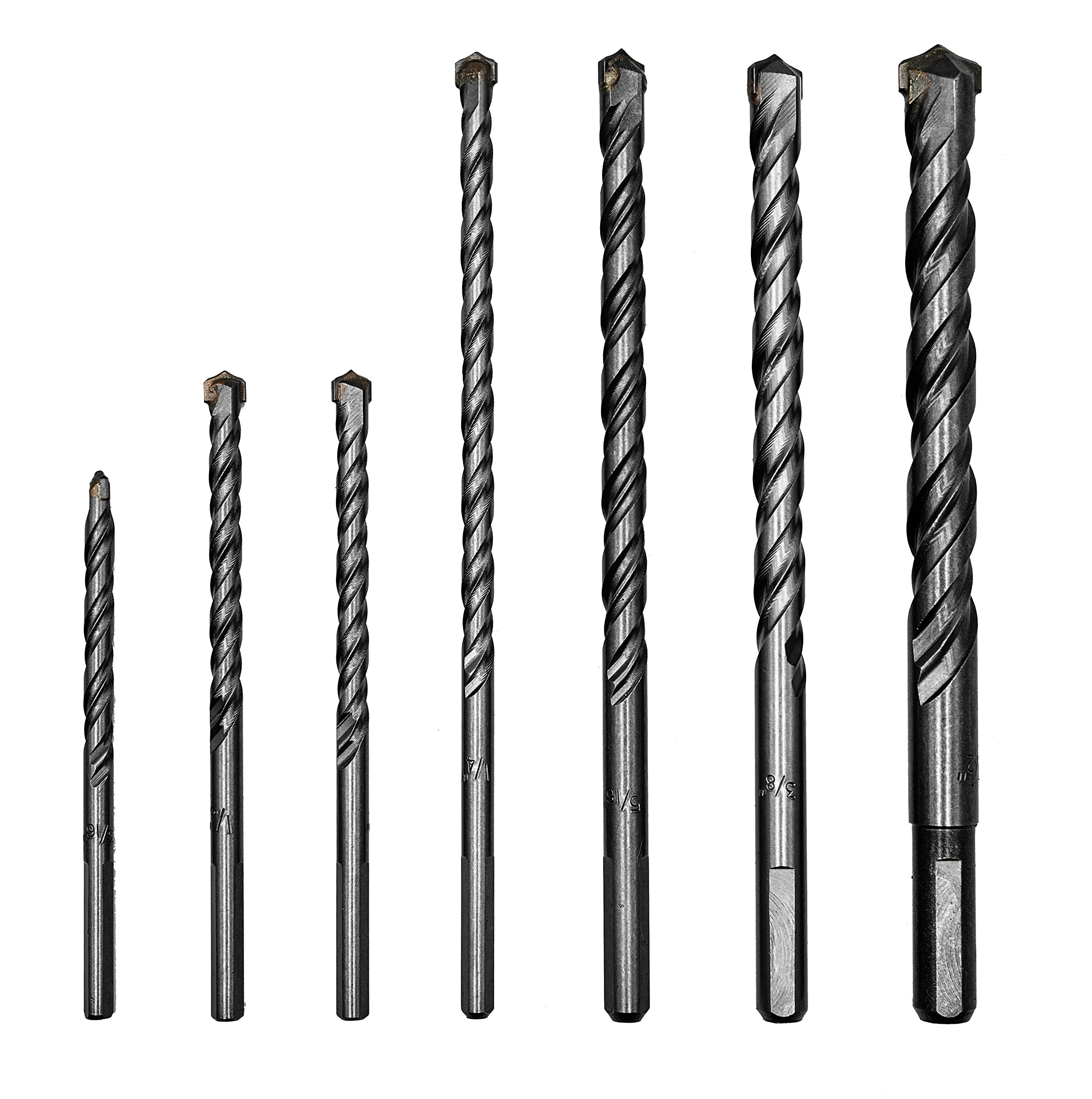 CONFAST Masonry Drill Bit 7 Piece Set, for use with Brick, Block ...