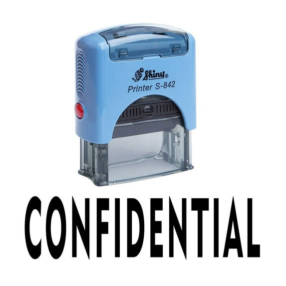 CONFIDENTIAL Self Inking Rubber Stamp Custom Shiny Office Stationary Stamp