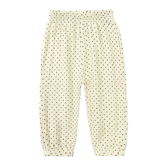 CONFREE Baby Girls Pants Cartoon Graphic Sweatpant for Girl Elastic Waist Drawstring Wide Leg Fall Workout Toursers