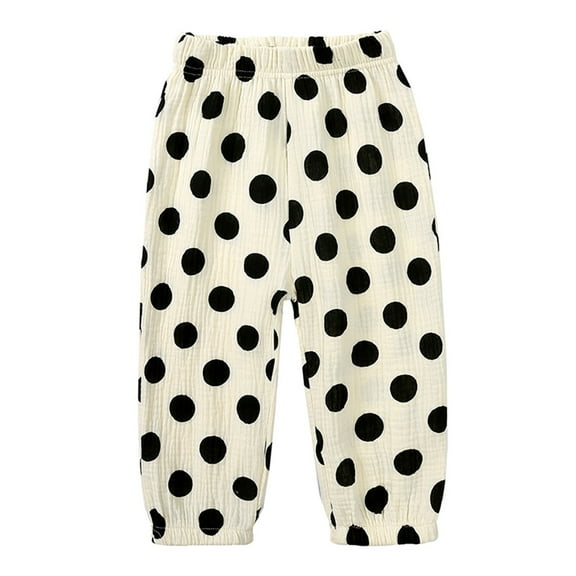 CONFREE Baby Girls Pants Cartoon Graphic Sweatpant for Girl Elastic Waist Drawstring Wide Leg Fall Workout Toursers