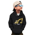 thumbnail image 1 of CONFREE Cute Hoodie For Boy Long Sleeve Boys Pullover Hoodies Cartoon Excavator Warm Fall Winter Hooded Sweatshirt, 1 of 6