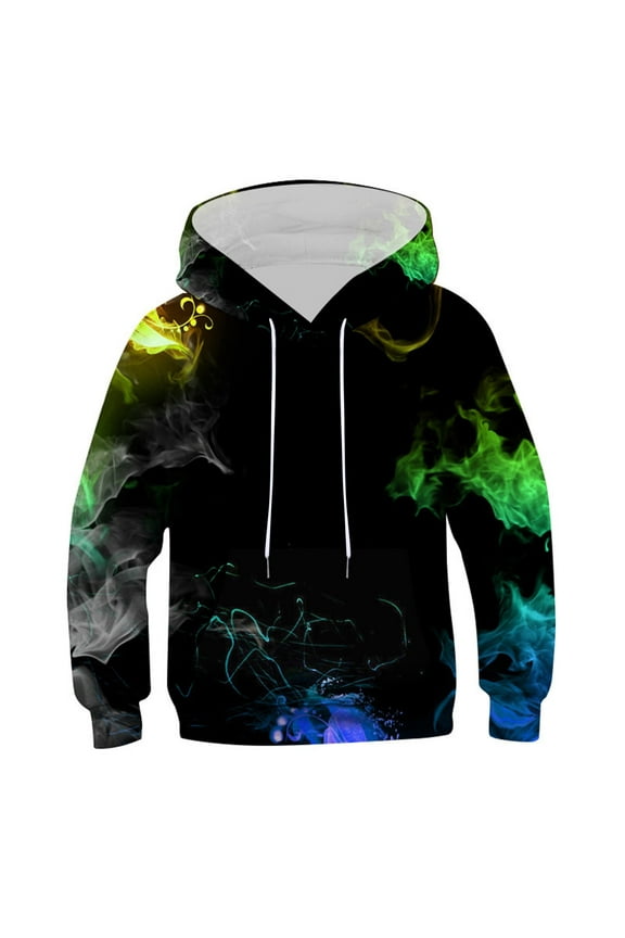 Cute Hoodie For Boy Long Sleeve Boys Sport Pullover Hoodies Cartoon Graphic Soft Fall Winter Hooded Sweatshirt