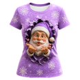 thumbnail image 1 of CONFREE Girls Ugly Christmas Tshirts Crew Neck Graphic Casual Xmas T-Shirt for Kids, 1 of 3